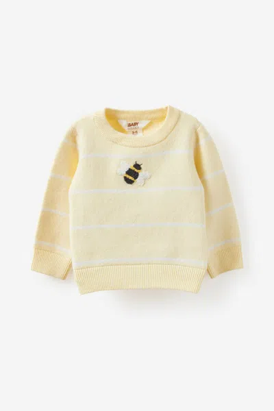 Cotton On Kids' Organic Blend Knit Sweater In Yellow