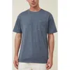 Cotton On Organic Loose Fit T-shirt In Dusty Denim Pocket