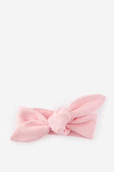 Cotton On Kids' Organic Pointelle Bow Headband In Pink