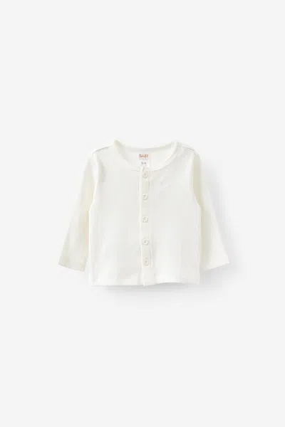 Cotton On Kids' Organic Pointelle Cardigan In White