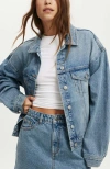 Cotton On Original Denim Jacket In Sunset Blue