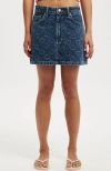 Cotton On Original Denim Mini Skirt In Atlantic Blue Heart