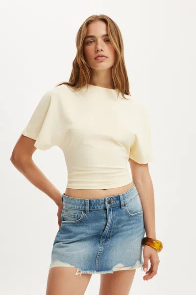 Cotton On Original Denim Mini Skirt In Bobby Blue Rip