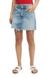 Cotton On Original Denim Mini Skirt In Saltwater Blue Worn