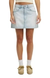 Cotton On Original Denim Mini Skirt In Sunlight Blue