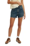 Cotton On Original Denim Short In Logans Blue Worn