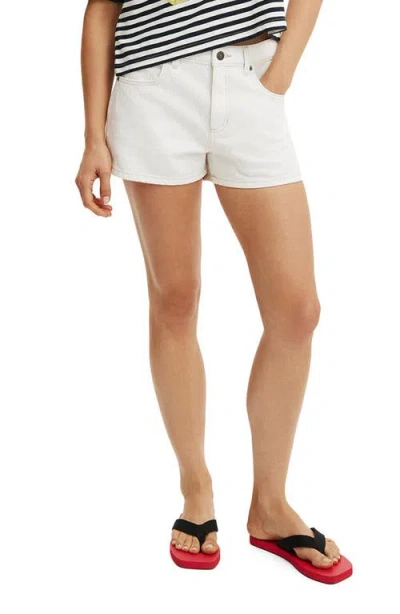 Cotton On Original Denim Shorts In White