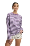 Cotton On Oversized Boxy Long Sleeve Tee In Multi