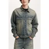 Cotton On Oversized Trucker Jacket In Sandstorm Blue