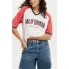 Cotton On Oversized V Neck Raglan Jersey In California  Cloud Dancer