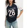 Cotton On Oversized V Neck Raglan Jersey In Los Angeles 28