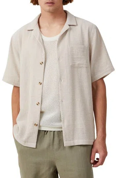 Cotton On Men's Palma Short Sleeve Shirt In Ecru1