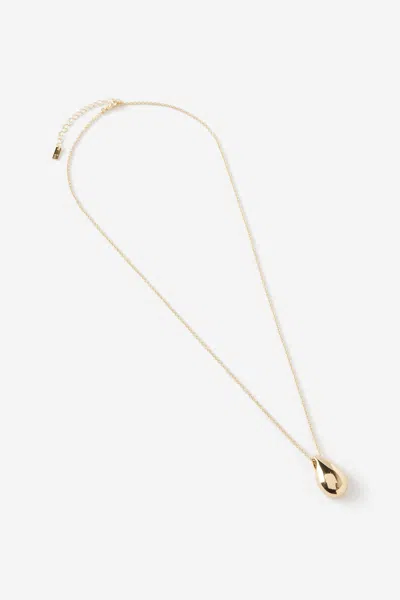 Cotton On Pendant Necklace In Gold
