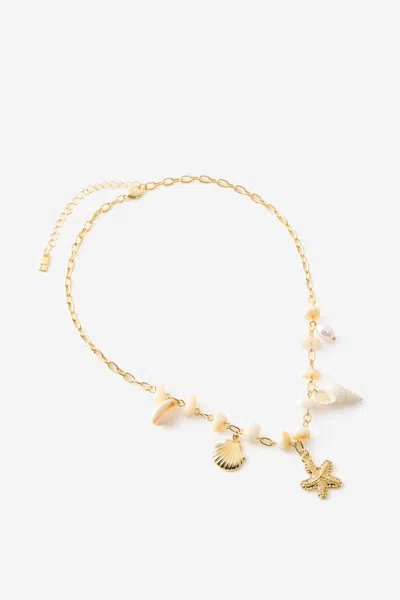 Cotton On Pendant Necklace In Gold
