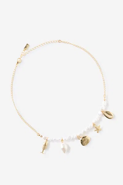 Cotton On Pendant Necklace In Gold