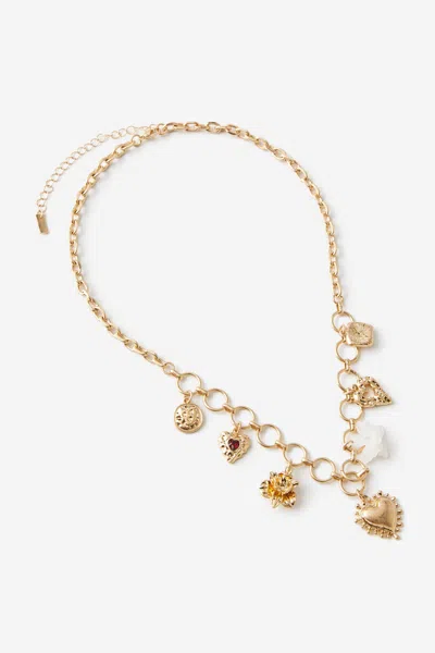 Cotton On Pendant Necklace In Gold