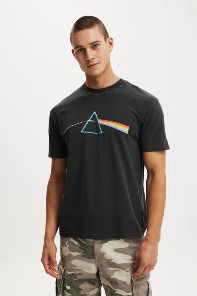 Cotton On Pink Floyd Music Loose Fit T-shirt In Black
