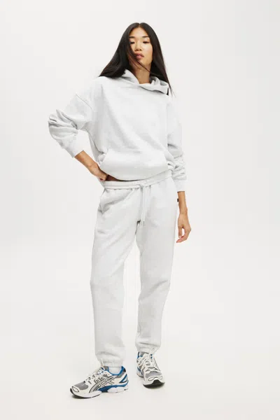 Cotton On Plush Essential Gym Sweatpant In Cloudy Grey Marle