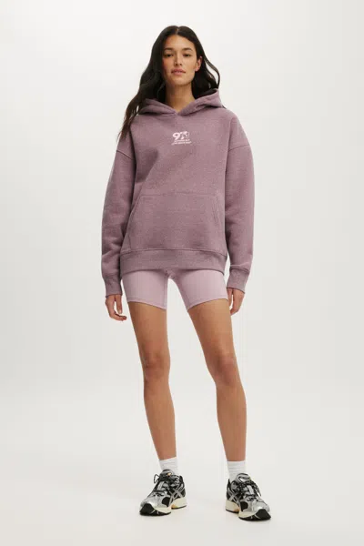Cotton On Plush Premium Graphic Hoodie In Pink