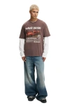 Cotton On Premium License Loose Fit T-shirt In Brown