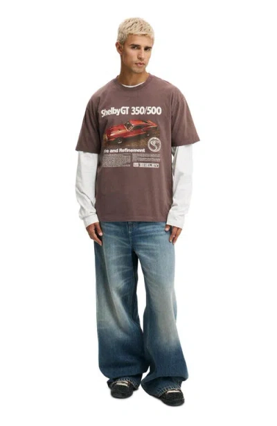Cotton On Premium License Loose Fit T-shirt In Brown