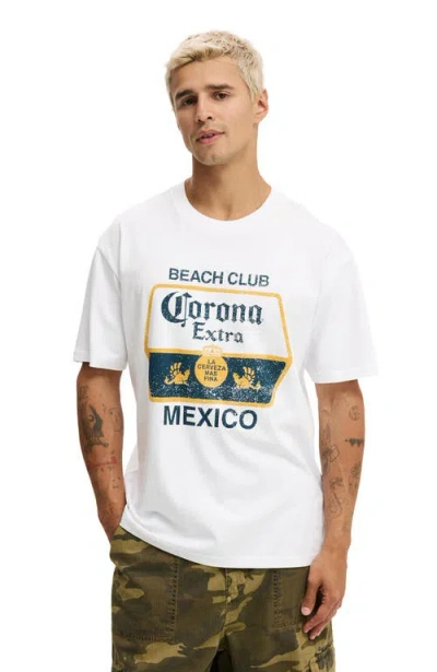 Cotton On Premium License Loose Fit T-shirt In White