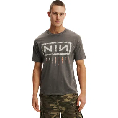 Cotton On Premium Loose Fit Music T-shirt In Gray