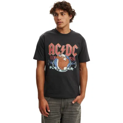 Cotton On Premium Loose Fit Music T-shirt In Black