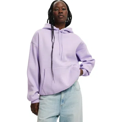 Cotton On Premium Oversized Graphic Hoodie In Purple