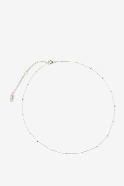 Cotton On Premium Plated Fine Chain Necklace In Metallic
