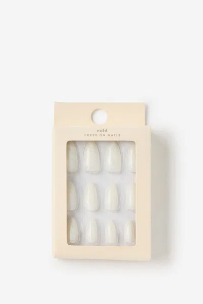Cotton On Press On Nails In White