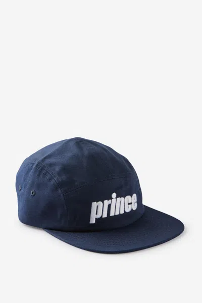 Cotton On Prince Tennis Curved 5 Panel Hat In Lcn Pri Navy/prince