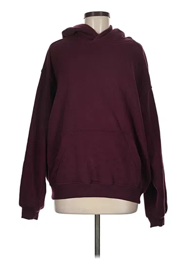 Pre-owned Cotton On Pullover Hoodie In Burgundy