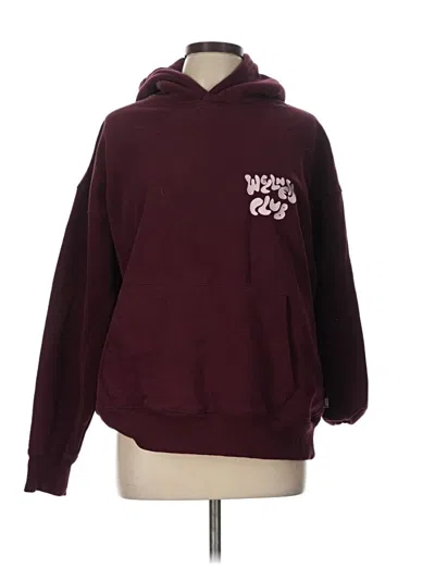 Pre-owned Cotton On Pullover Hoodie In Burgundy