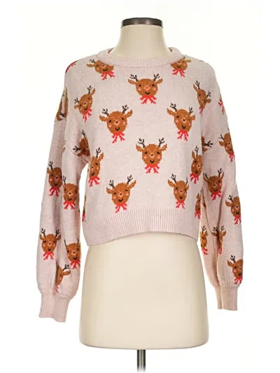 Pre-owned Cotton On Pullover Sweater In Pink