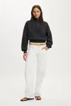 Cotton On Quarter Zip Sweatshirt In Shadowstone