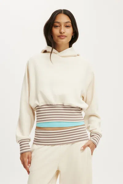 Cotton On Raglan Hoodie In Neutral