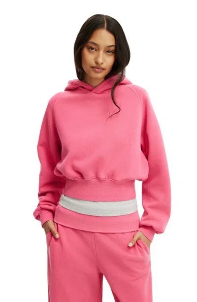 Cotton On Raglan Hoodie In Pink