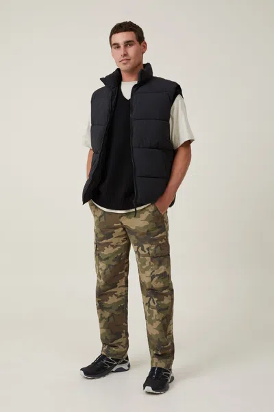Cotton On Recycled Puffer Vest In Black