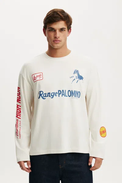 Cotton On Regular Fit Graphic Ls T-shirt In White