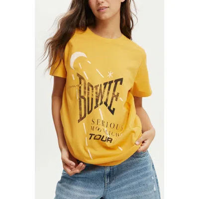 Cotton On Regular Lcn Slim Fit Graphic Tee In David Bowie Moonlight Tour