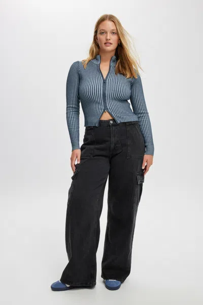 Cotton On Relaxed Cargo Jean In Black