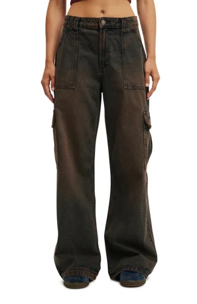 Cotton On Relaxed Cargo Jean In Mocha