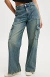 Cotton On Relaxed Cargo Jean In Sahara Blue