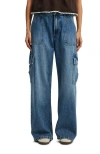 Cotton On Relaxed Cargo Jean In Tidal Blue