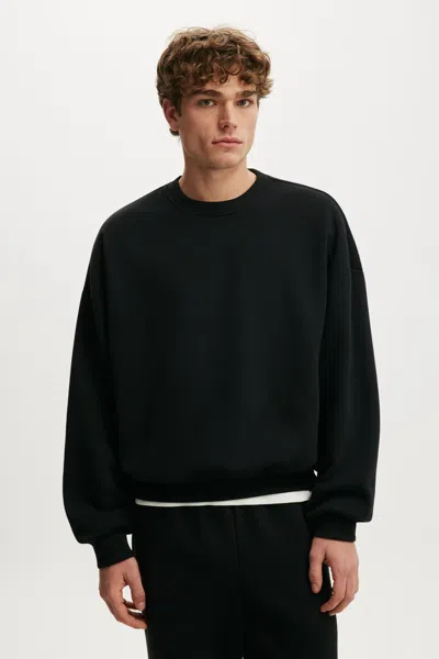 Cotton On Relaxed Crew Sweater In Black