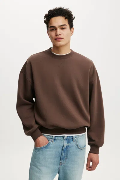 Cotton On Relaxed Crew Sweater In Brown