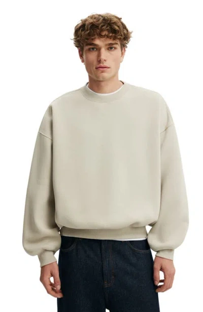 Cotton On Relaxed Crew Sweater In White