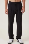 Cotton On Relaxed Pleated Pant In Black