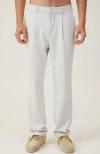 Cotton On Men's Relaxed Pleated Pant In Washed Stone